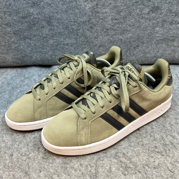 adidas Other - Adidas Grand Court Orbit Green Camo Accent Men's Sneakers Tennis‎ Shoes 12